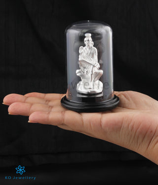 The Lord Buddha 999 Pure Silver Idol (3.5 inches)