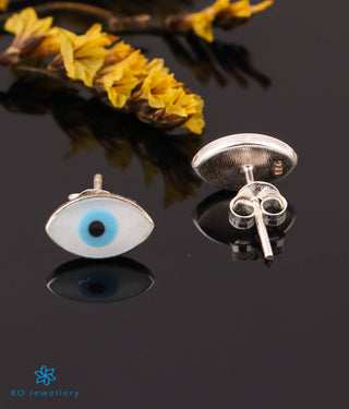 The Protective Evileye Silver Earstuds