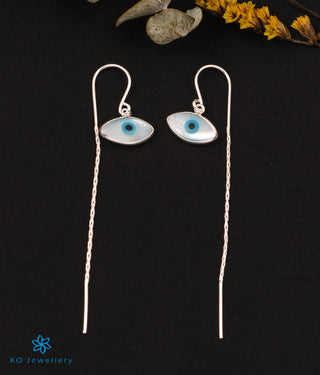 The Protective Evileye Silver Suidhaga Earrings