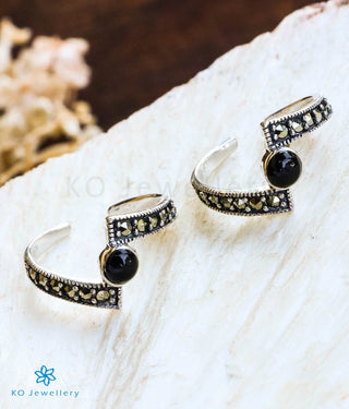  Swish Silver Marcasite Toe-Rings