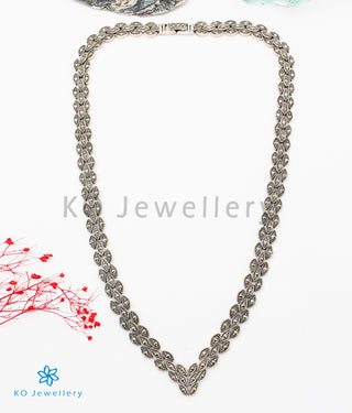 The Kate Silver Marcasite Necklace & Earrings