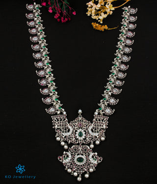 The Chandravadana Silver Mango Makarakanti Necklace