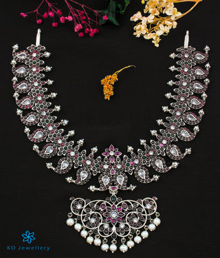 The Hritvi Silver Mangamalai Necklace