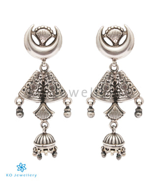 The Nainika Silver Jhumka