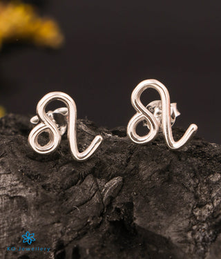 The Leo Zodiac Silver Earring