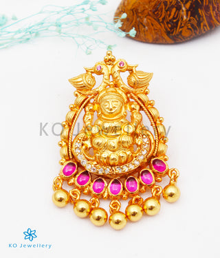 The Harshita Silver Lakshmi Pendant