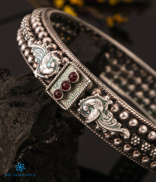 The Malhar Silver Bangle (Oxidised/Size 2.2/2.4/2.6/2.8)