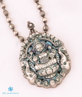 The Prakritya Silver Lakshmi Nakkasi Necklace