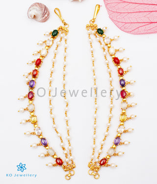 The Jivika Silver Ear chain (Navaratna)