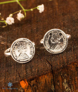 Antique Coin Silver Toe-Rings