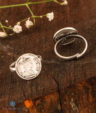 Antique Coin Silver Toe-Rings