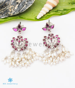 The Nihal Silver Pearl Earrings