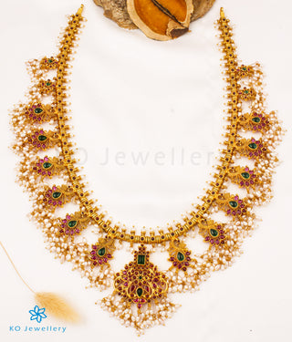 The Rachana Silver Guttapusalu Necklace (Long)