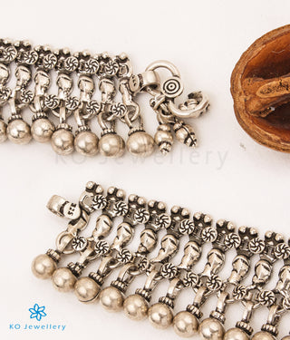 The Madhurya Silver Bridal Anklets