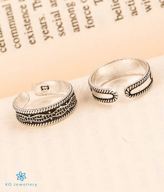 Spiral Silver Toe-Rings