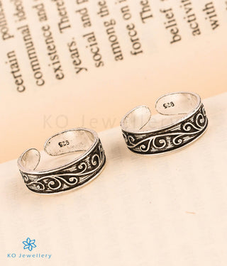 Ornate Silver Toe-Rings