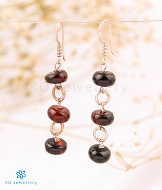 The Onyx Silver Gemstone Earring