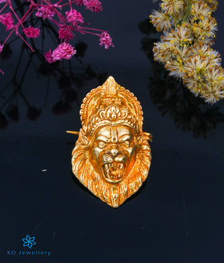 The Simha Silver Pendant/Brooch