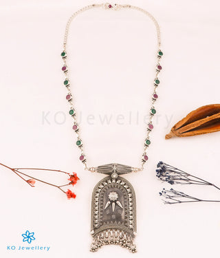 The Ayana Silver Antique Gemstone Necklace