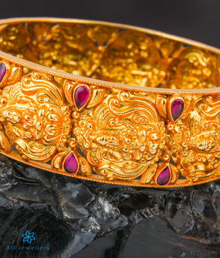 The Navya Silver Lakshmi Nakkasi Bangle (Size/2.2/2.4/2.6/2.8)