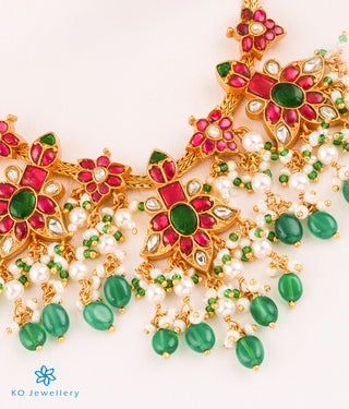 The Mahsa Silver Kundan-Jadau Necklace