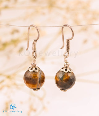 The Tigereye Silver Gemstone Earring