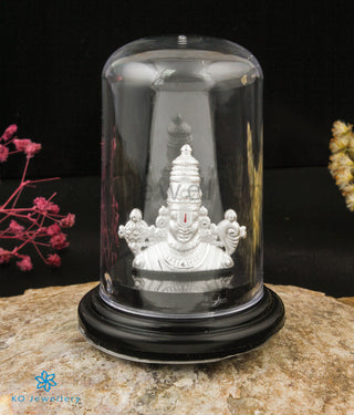 The Tirupati Venkateshwara 999 Pure Silver Idol (2.75 inches)