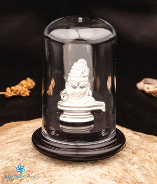 The Lord Shiva 999 Pure Silver Idol (2.75 inches)