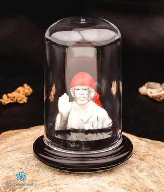 The Om Sai Baba 999 Pure Silver Idol (2.75 inches)