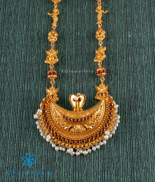 The Atharva Silver Kokkethathi Ganesha Necklace