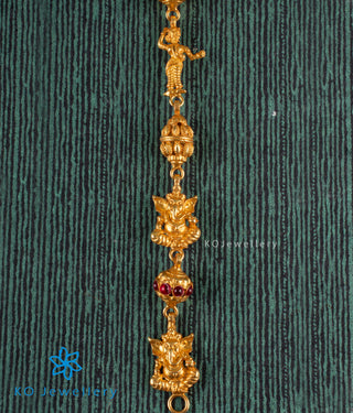 The Atharva Silver Kokkethathi Ganesha Necklace