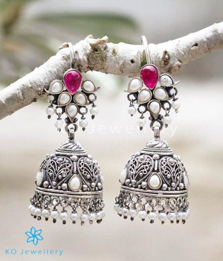 Handcrafted jhumkas celebrating traditional South Indian temple jewellery