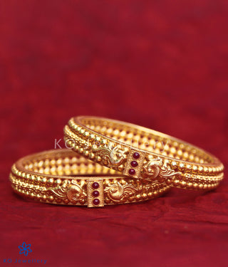 The Malhar Silver Bangle(Size 2.2/2.4/2.6/2.8)